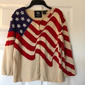 Michael Simon Sweater, 2001. Size Small. 75% Silk/25% Cotton.